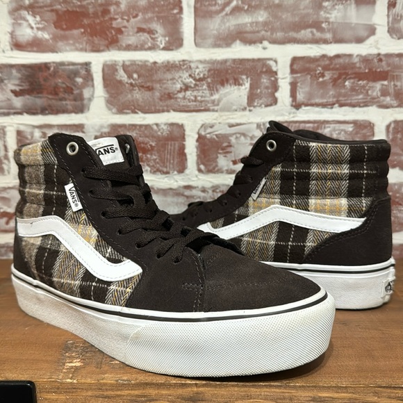Vans Filmore Hi Platform Plaid Mix Women’s Sz 10 - Picture 2 of 13